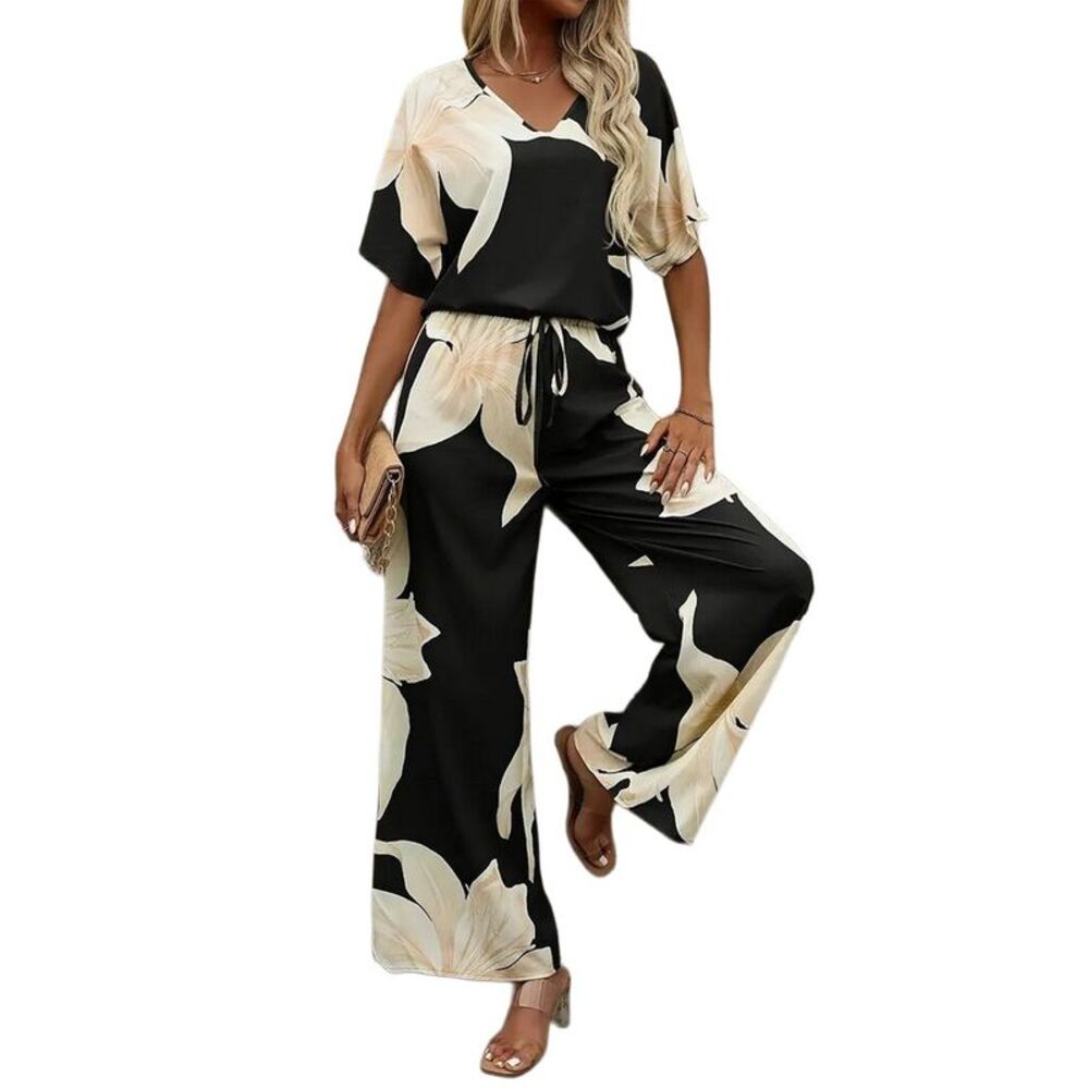 Emma Way Womens  2Pc Top & Pant Set